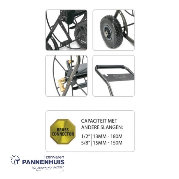 Polet Prof. Slangenwagen 2W LB CAP. 3/4"- 85M - Afbeelding 2