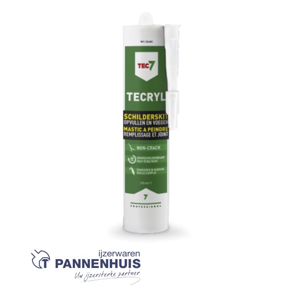 Tec7 schilderskit Tecryl Wit - patroon 310ML