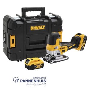 Dewalt DCS335P2 18V XR Brushless Body grip Decoupeerzaag 2x 5.0Ah in TSTAK koffer