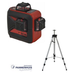 Futech Multicross 3D Compact Rood Li-Ion + Statief 180cm