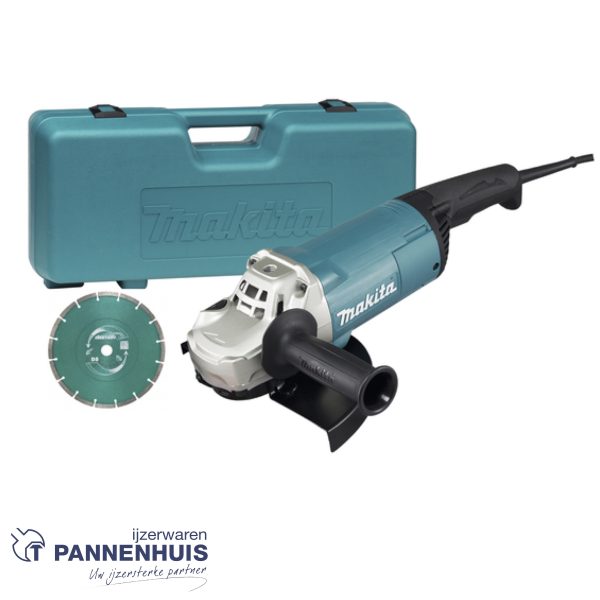 Makita GA9060KD Haakse slijper 230mm 2200W + diamantschijf