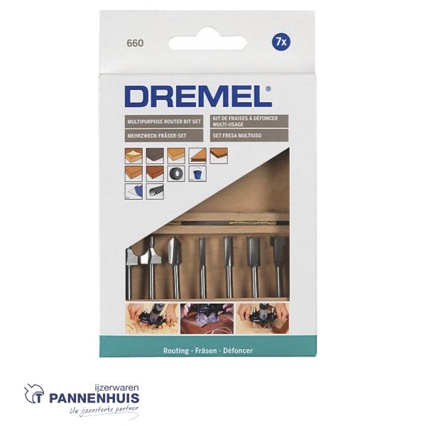 Dremel 660JA, Dremel 7-delige frezenset - Afbeelding 3