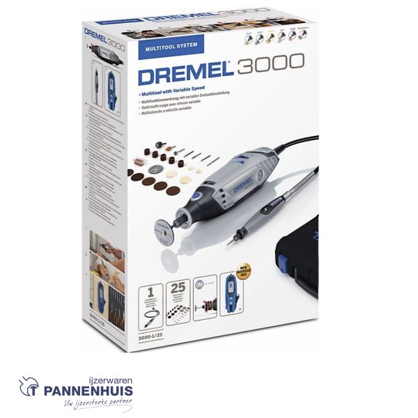 Dremel Model 3000-1/25 + 25 acc. + flexibele as - Afbeelding 2