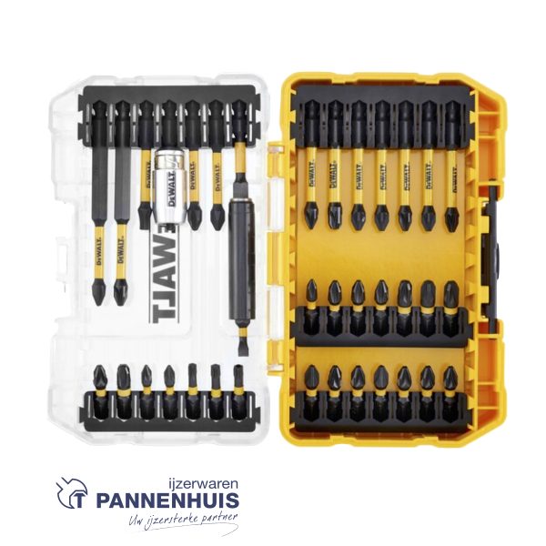 Dewalt 37-delige FLEXTORQ schroefbitset, TOUGH CASE