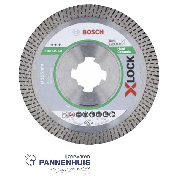 Bosch X-LOCK Diamantschijf Hard Ceramic 115 mm