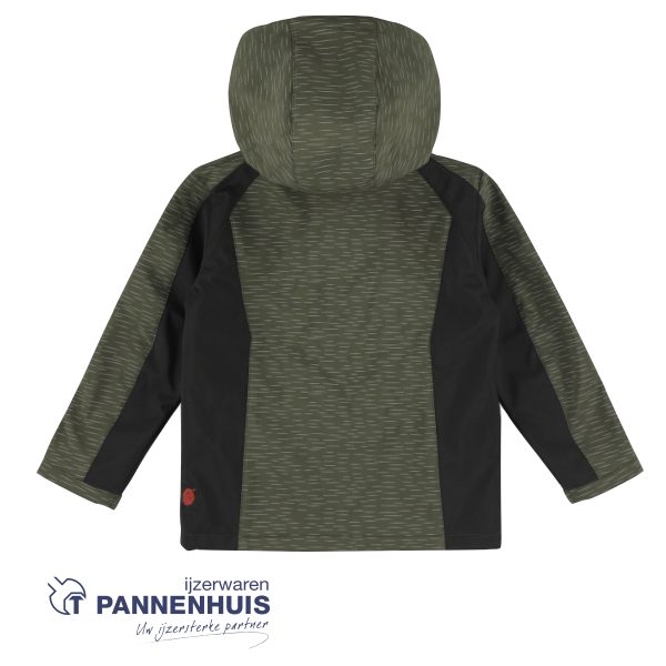 Herock Flexor Kids softshell vest Kaki/Zwart 110/116 - Afbeelding 2