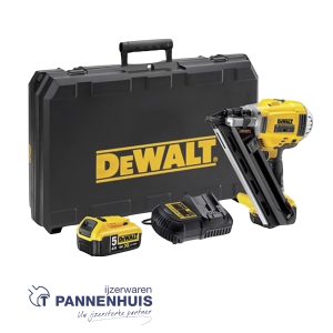 Dewalt DCN692P2 18V XR Accuconstructietacker met 2 snelheden en 2x 5,0Ah accu’s in standaard koffer