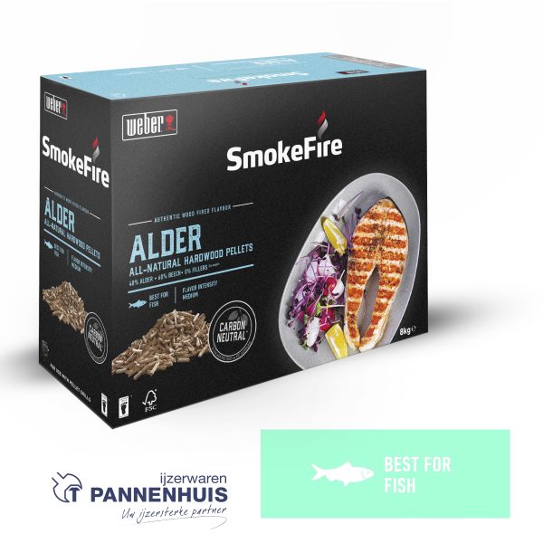 Weber Natuurlijke hardhout pellets - Alder 8 kg