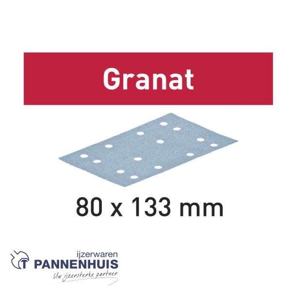 Festool Schuurpapier Granat STF 80x133 P 80 GR/10