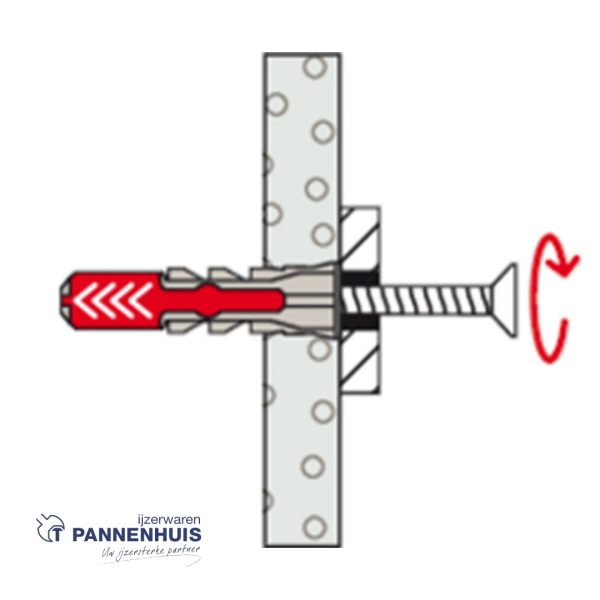 fischer DuoPower  6x30 met schroef (blister) - Afbeelding 6