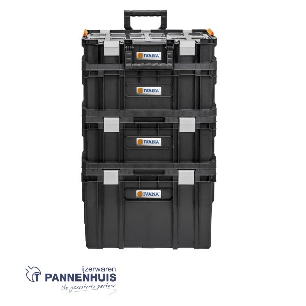 Ivana Kofferset Systeem 2 organiser + box 2 200 + gereedschapsbak 2 + trolley 2 - Afbeelding 2