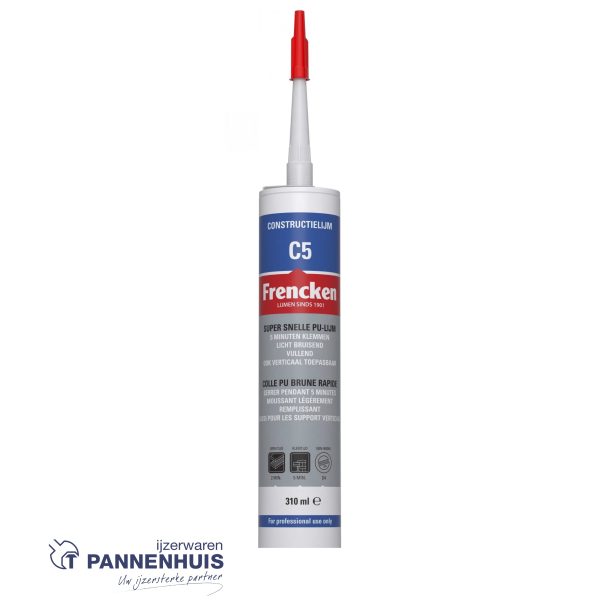 Frencken Pu constructielijm c5 310 ml - Afbeelding 3