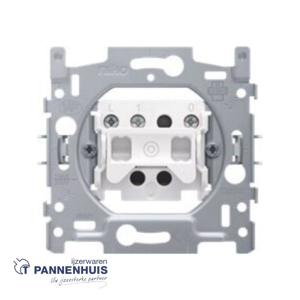 NIKO Sokkel voor drukknop N.O. met 3 aansluitklemmen