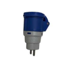 CEE huishoudelijke adapter 16A IP67 BLAUW