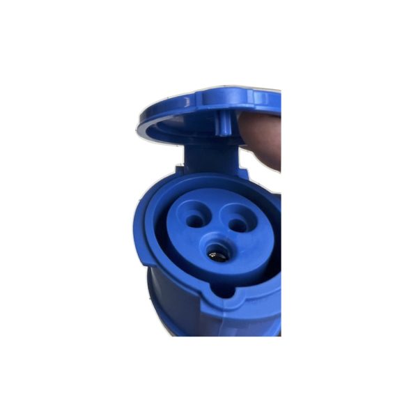 CEE huishoudelijke adapter 16A IP67 BLAUW - Afbeelding 3