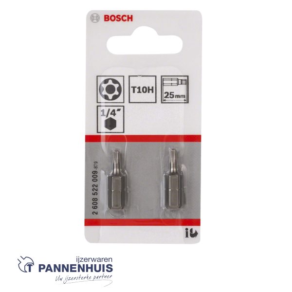 Bosch 2x Bit extra-hard Security Torx T10H, 25 - Afbeelding 2