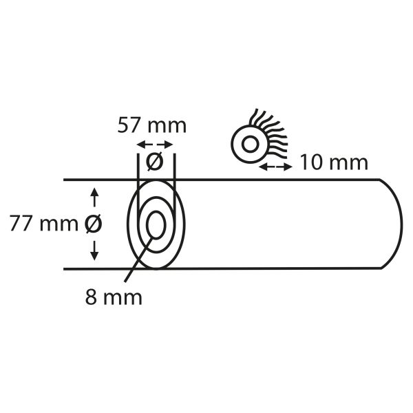 Copenhagen Pro muurverfroller fingrey - 10 mm poolhoogte - 18 cm - Afbeelding 2