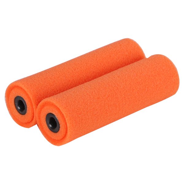 Copenhagen Pro aflakroller MagicCrater - met groef - 11 cm - oranje (2 stuks)