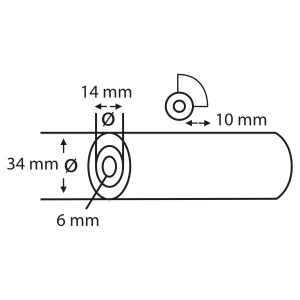 Copenhagen Pro aflakroller schuim superfijn - recht - 11 cm - wit (10 stuks) - Afbeelding 2