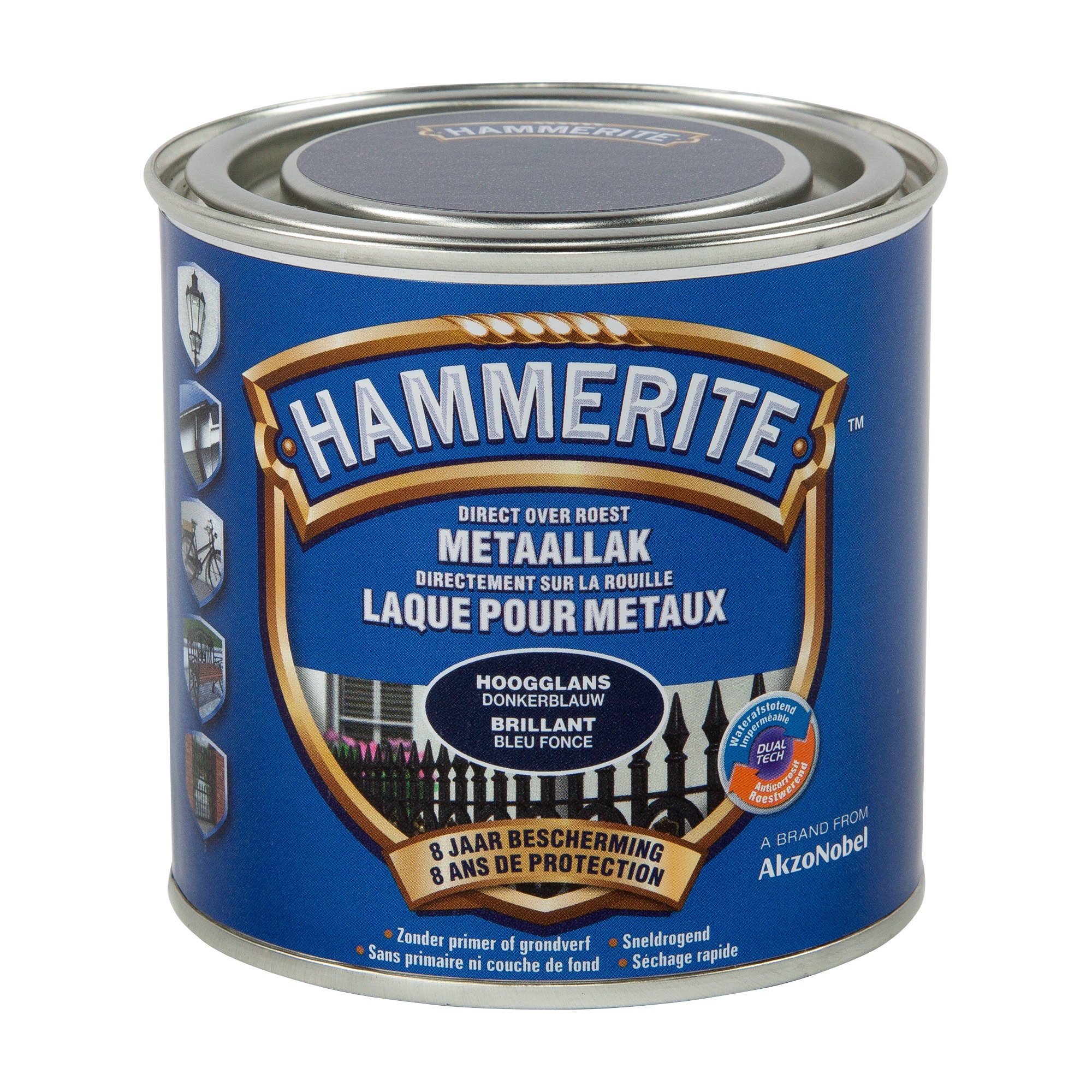 Hammerite Hoogglanslak donkerblauw 0,25 L