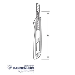 Bahco Afbreekmessen met TPE-greep 9 mm