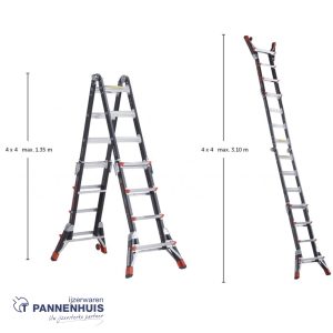 Altrex Dark Horse vouwladder 4 x 4