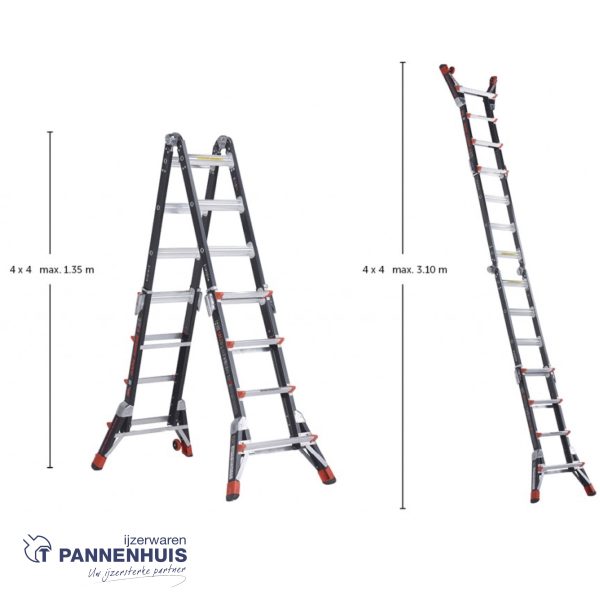 Altrex Dark Horse vouwladder 4 x 4 - Afbeelding 2