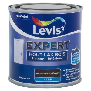 Expert Houtlak Binnen Satin Zwarte truffel 0,25 L