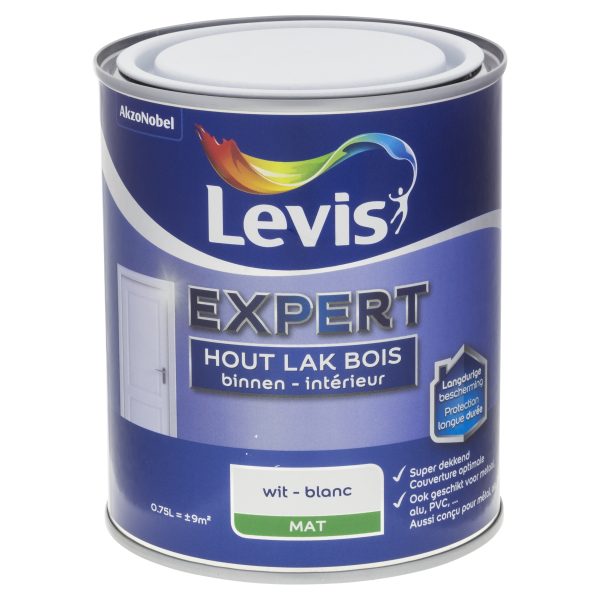 Expert Houtlak Binnen Mat - Wit 0,75 L