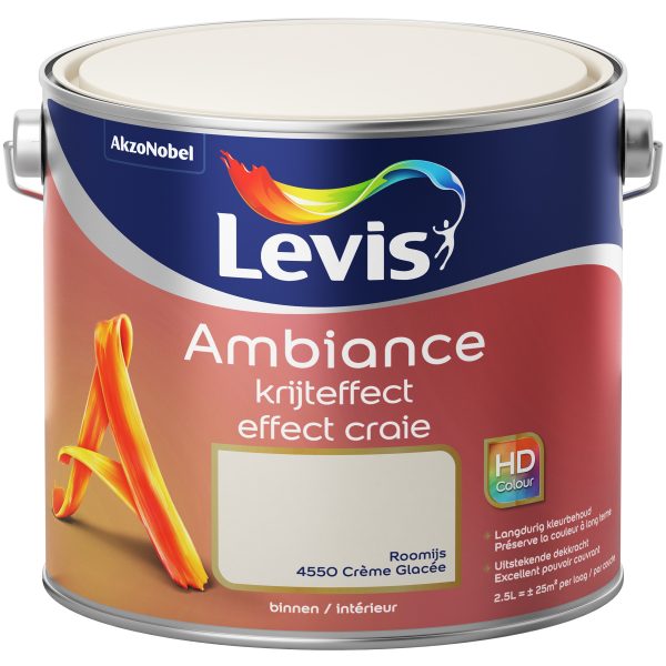 Levis Ambiance krijteffect roomijs 4550 2,5 L