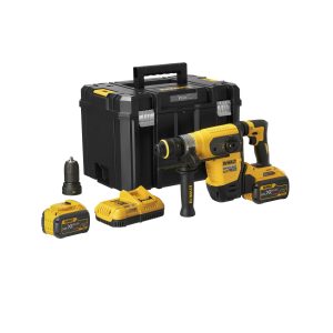 Dewalt DCH417X2 54V SDS+ Multihamer 32mm + snelwisselboorkop + stofafzuiging – 2x 9.0Ah, lader