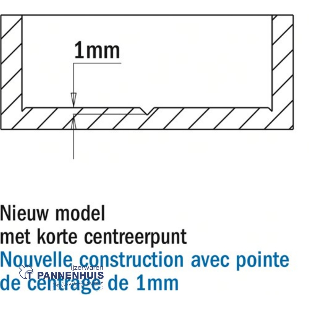 CMT Cilinderkopboor rechts D=34 LT=57 S=8x30 Z2+V2 RH HW - Afbeelding 2