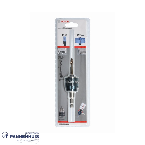 Bosch Adapter Power-Change HEX 8,7mm + HSS-Co 7,15 x 65 mm - Afbeelding 2