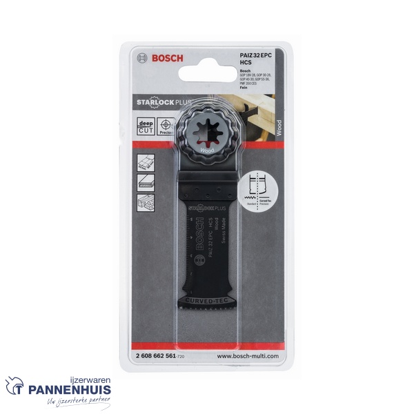 Bosch Starlock Plus PAIZ 32 EPC HCS Hout 32x60 - Afbeelding 2