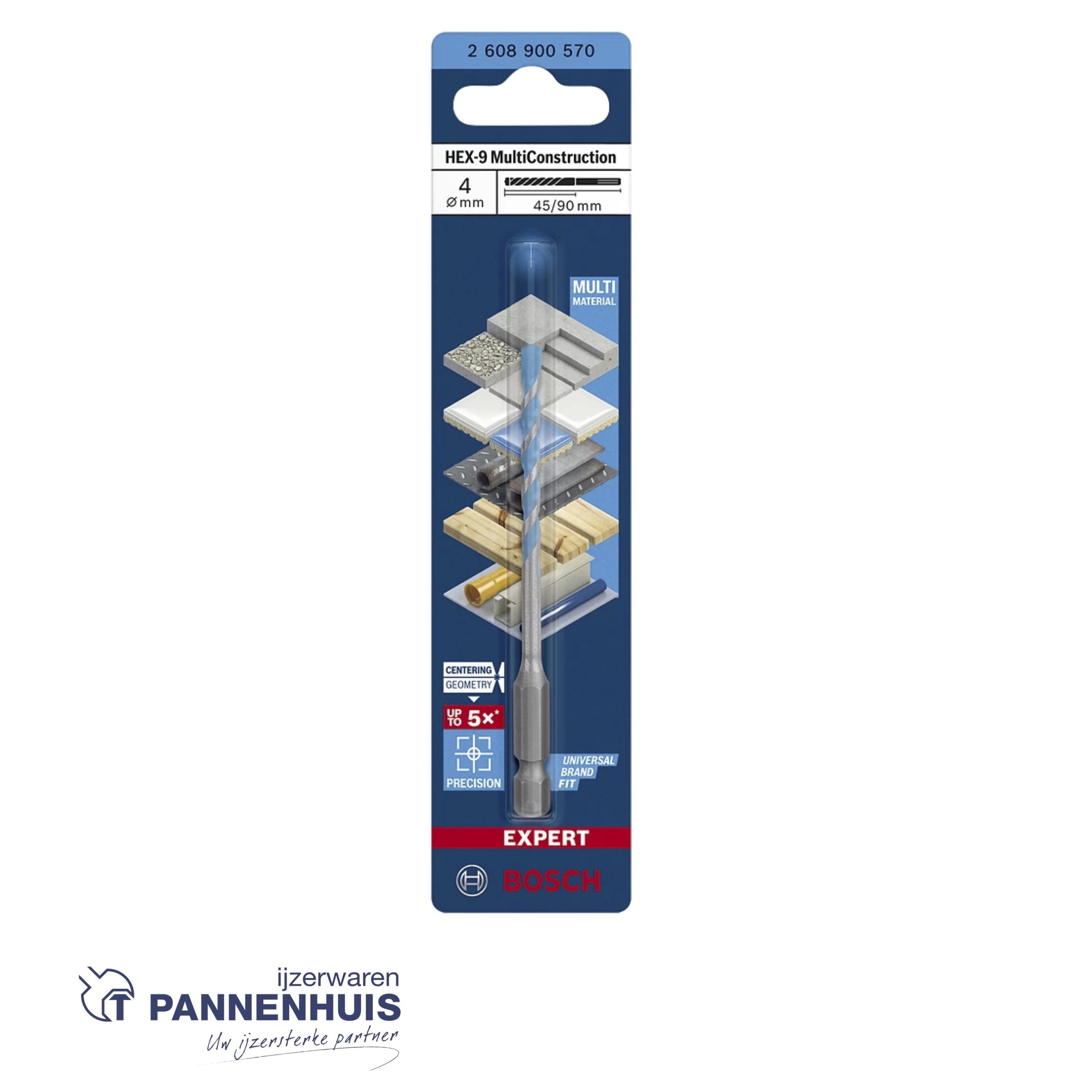 Bosch Boor HEX-9 MultiConstruction 4x45x90 - Afbeelding 2