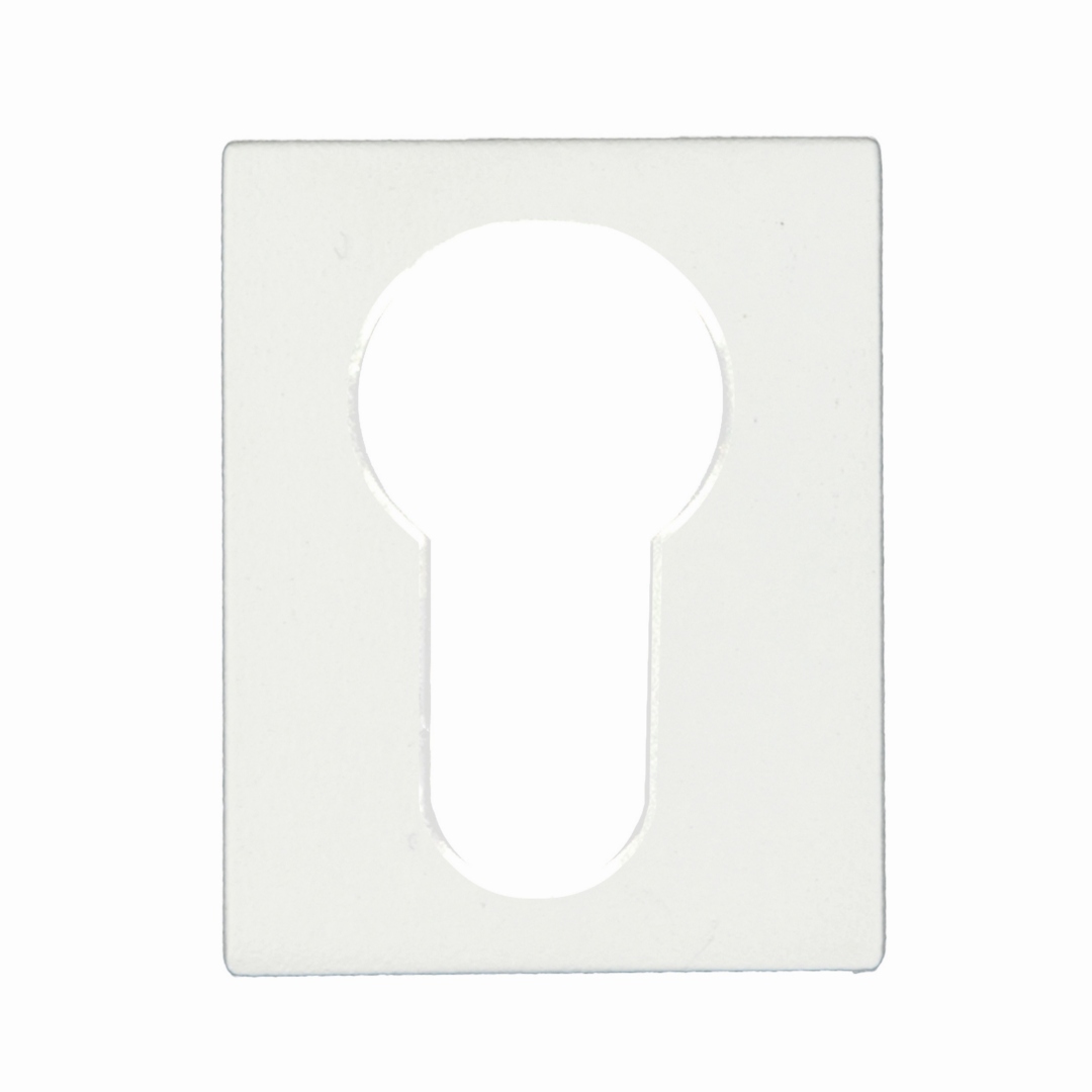 Sleutelplaatje Cilinder Square 35X45MM Wit structuur