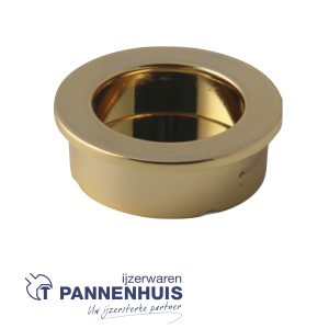 Inkapschelp Rond ø 40 mm vermessingd (35 6)