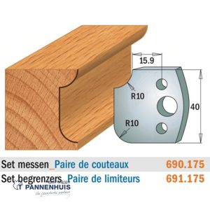 CMT Profielmessen I=40x4mm 2 stuks nr.175