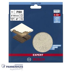 Bosch Schuurnet 150 mm, K 80, 5x M480