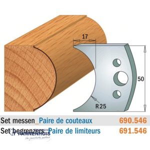 CMT Profielmessen I=50x4mm 2 stuks nr.546