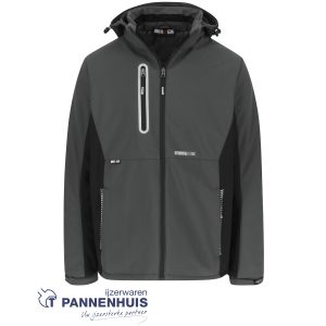 Herock Taris softshell vest Antraciet/Zwart S