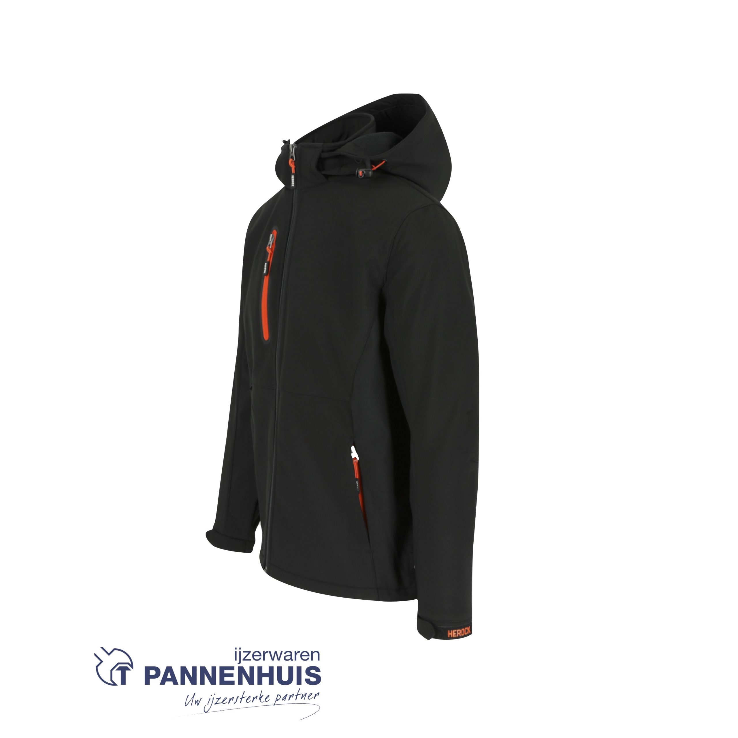 Herock Trystan softshell jas zwart S - Afbeelding 3
