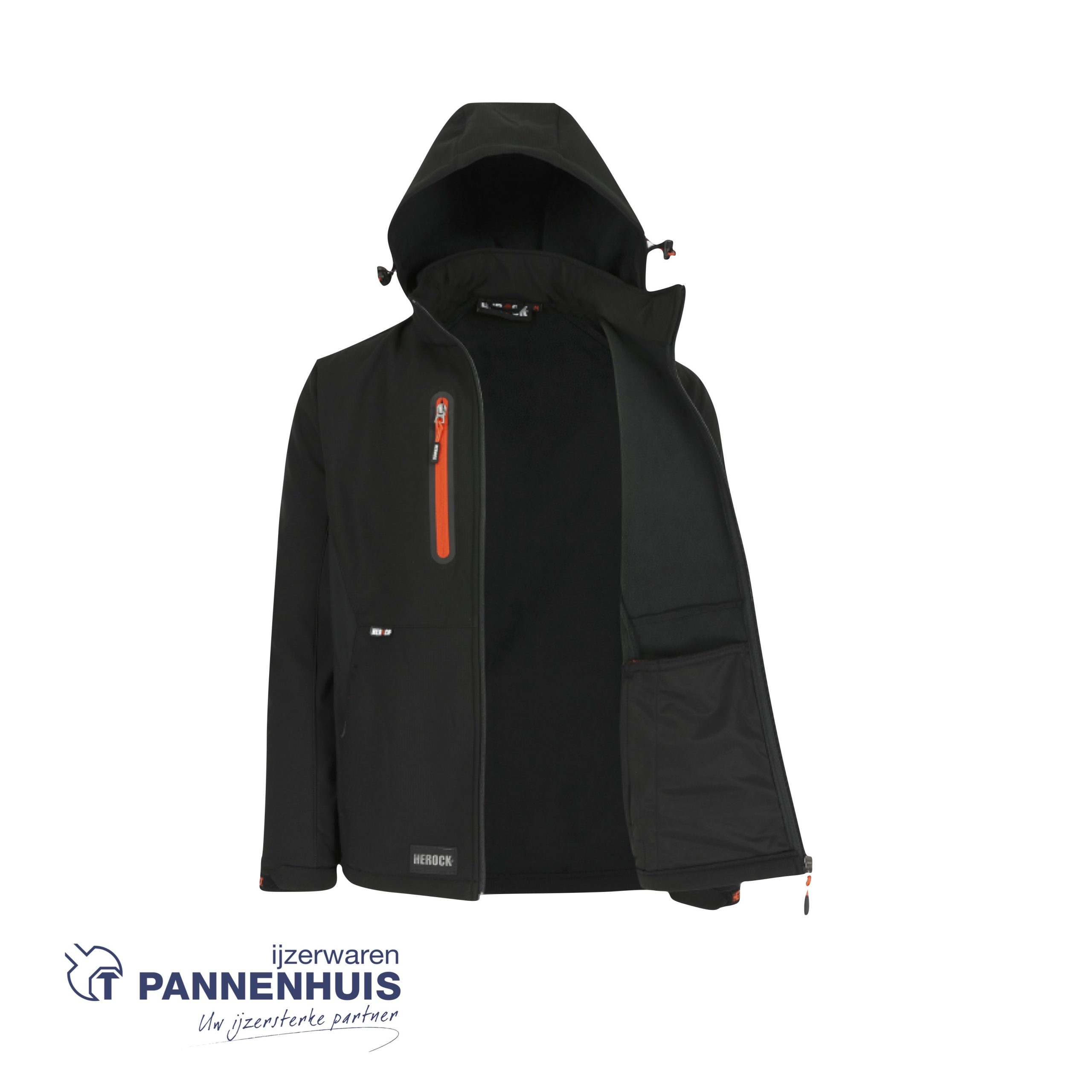 Herock Trystan softshell jas zwart S - Afbeelding 5
