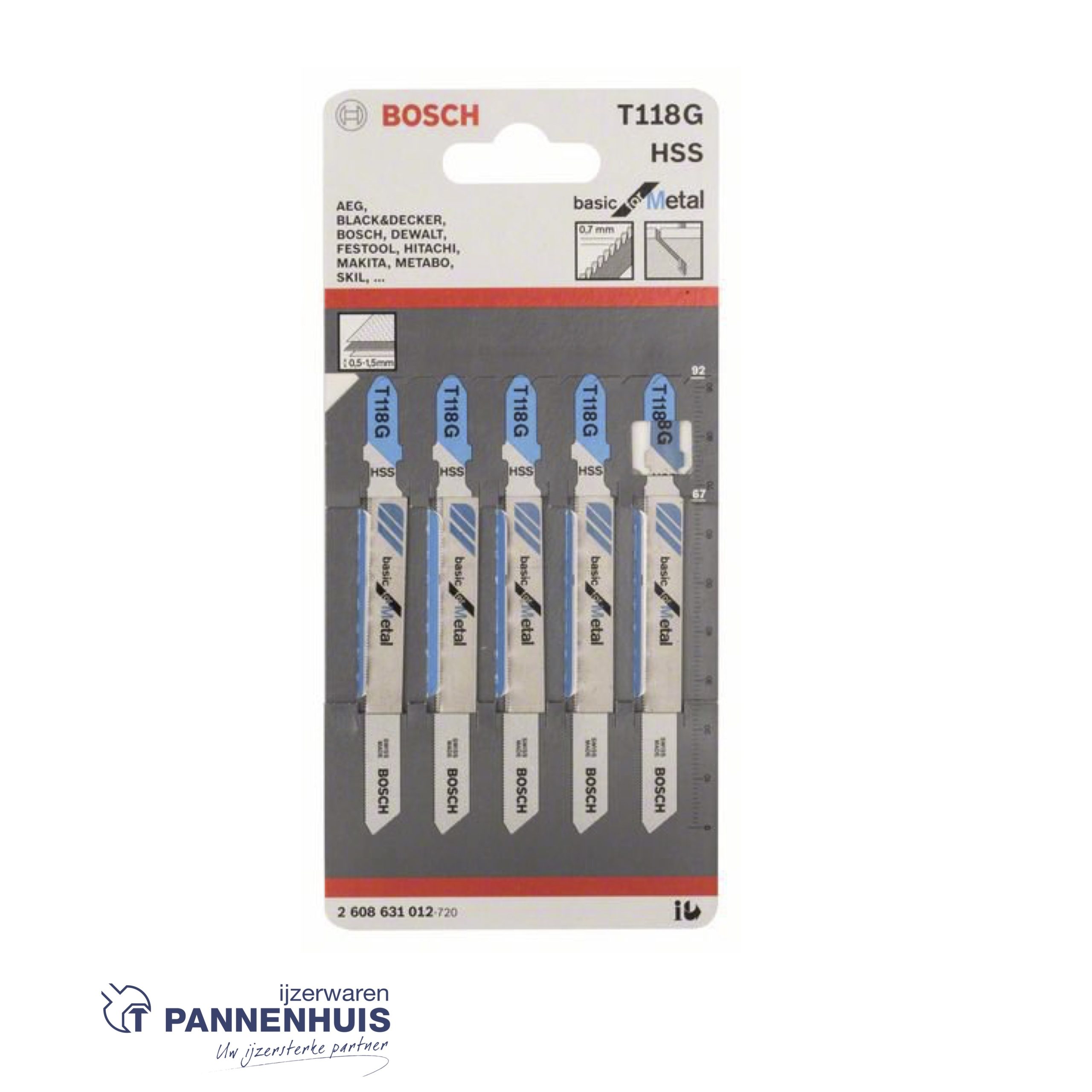 Bosch Decoupeerzaagblad T118 G basic thin metal - Afbeelding 2