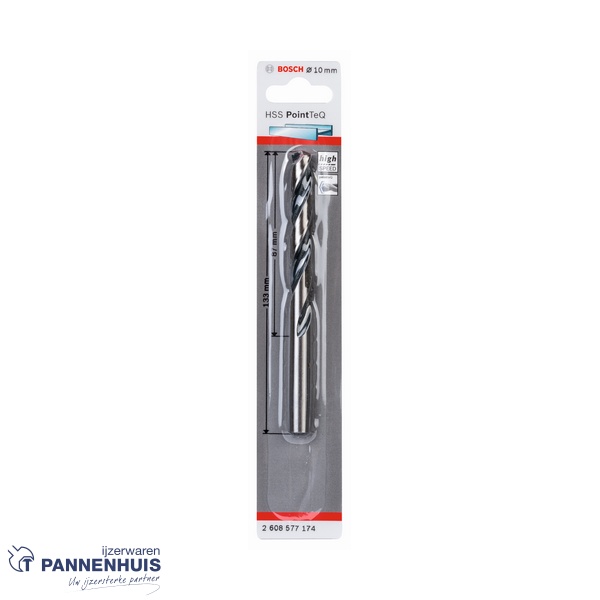 Bosch Spiraalboor HSS PointTeQ 10 mm - Afbeelding 2
