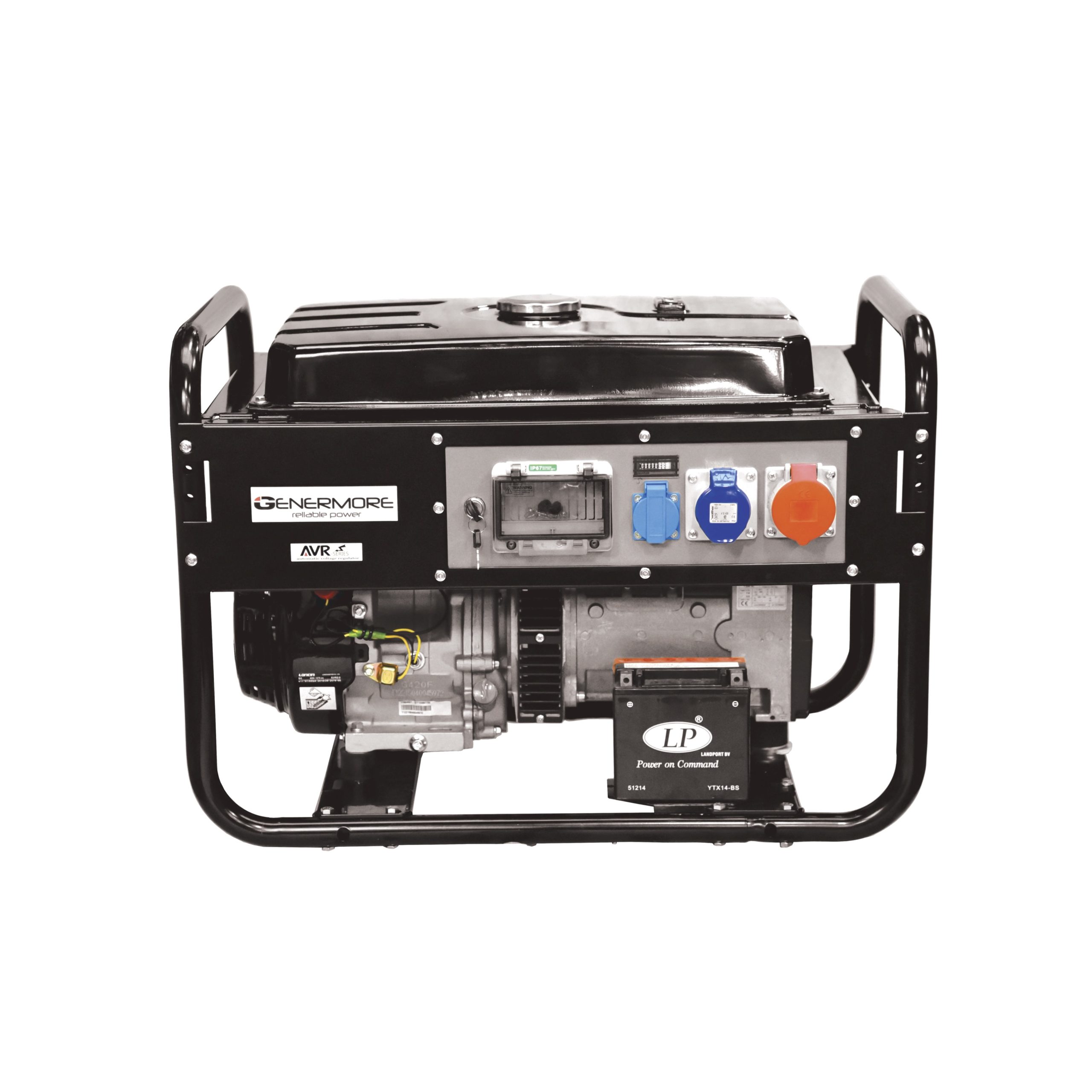 Stroomgroep GH-serie 10,0kVA met AVR Driefasig (3x400V)