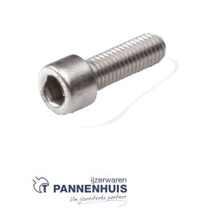 Binnenzeskantbout RVS-A2 cilinderkop 8 x 20 (200st)