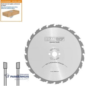 CMT Bouwcirkelzaag HW 500x30x3,8 Z36 Hout met spijkers