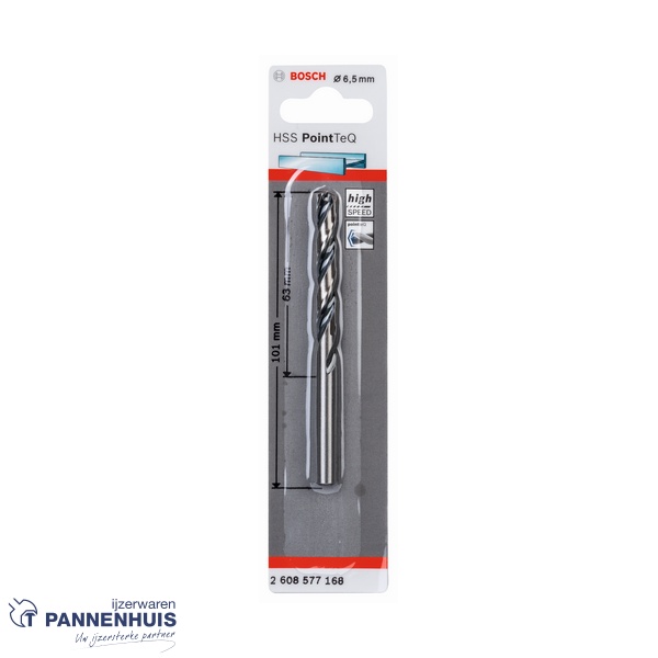 Bosch Spiraalboor HSS PointTeQ 6,5 mm - Afbeelding 2
