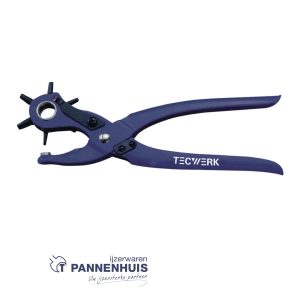 Tecwerk Revolverponstang totale lengte 240 mm 2 / 2,5 / 3 / 3,5 / 4 en 5 mm blauw poeder